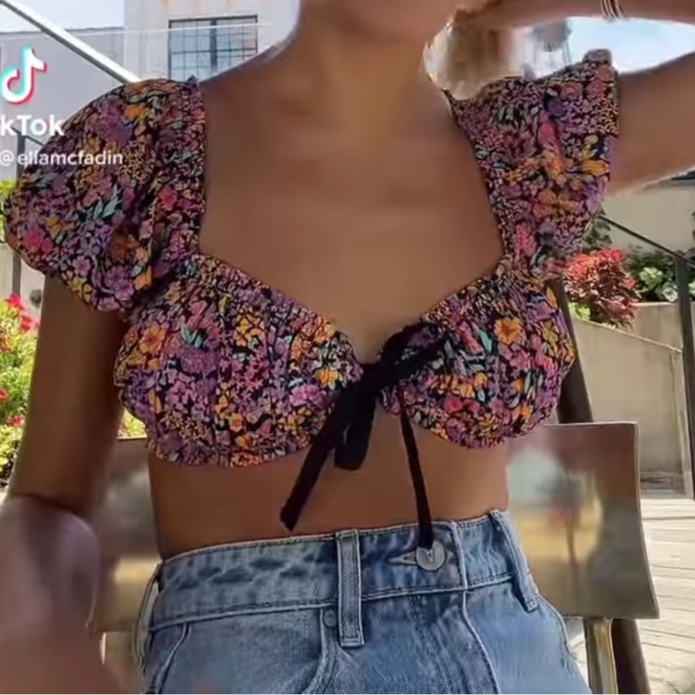 For Love & Lemons cropped/bralette top size small